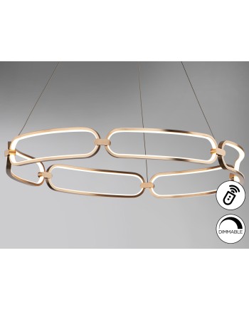 COLETTE- LAMPARA Ø80 ORO ROSA