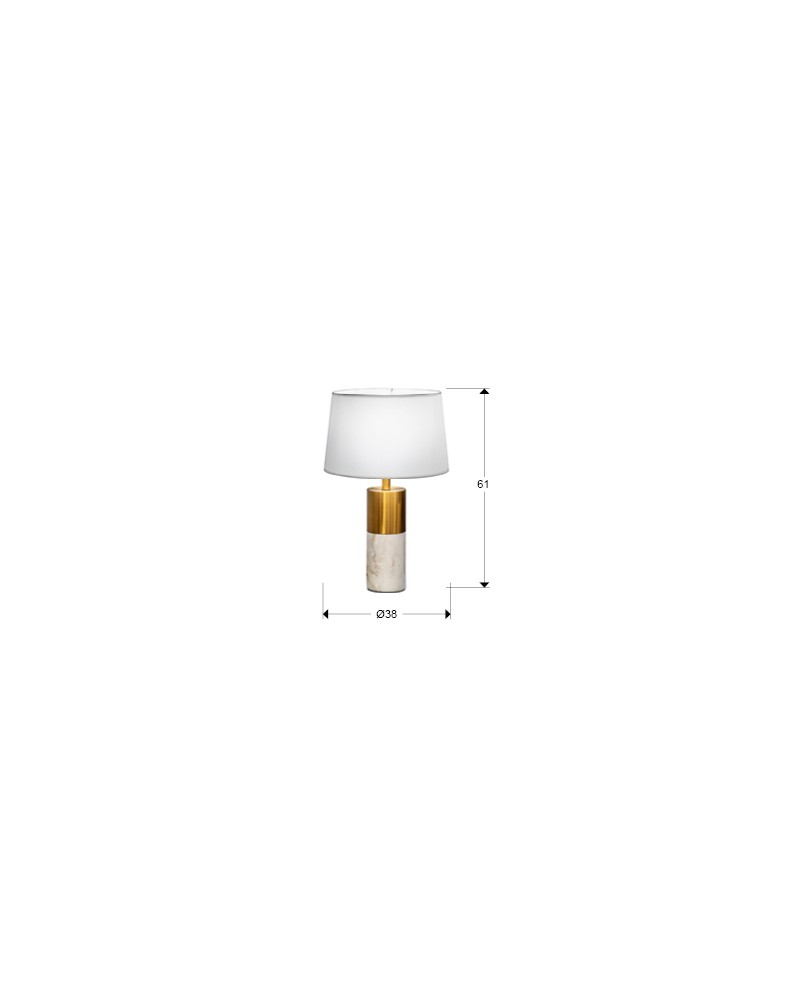 LUCIAN - SOBREMESA 1L MARMOL BLANCO