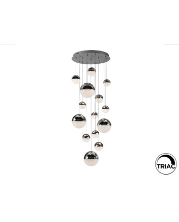 SPHERE-LAMPARA 14L CROMO D60 DIMABLE