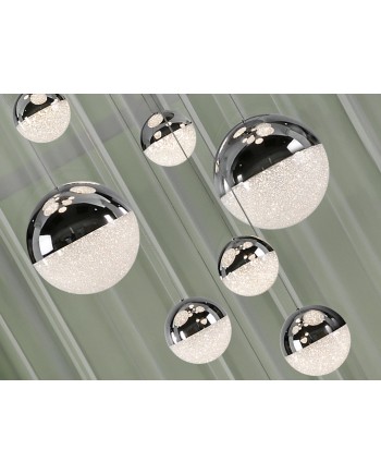SPHERE-LAMP 14L CROMO D60 H500 DIMABLE