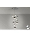 SPHERE-LAMP 14L CROMO D60 H500 DIMABLE