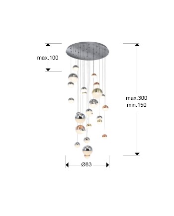 LAMP.27L LED·SPHERE·COLØ80 CCT