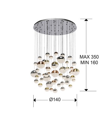 LAMP ·SPHERE· Ø140 55L DIMABLE