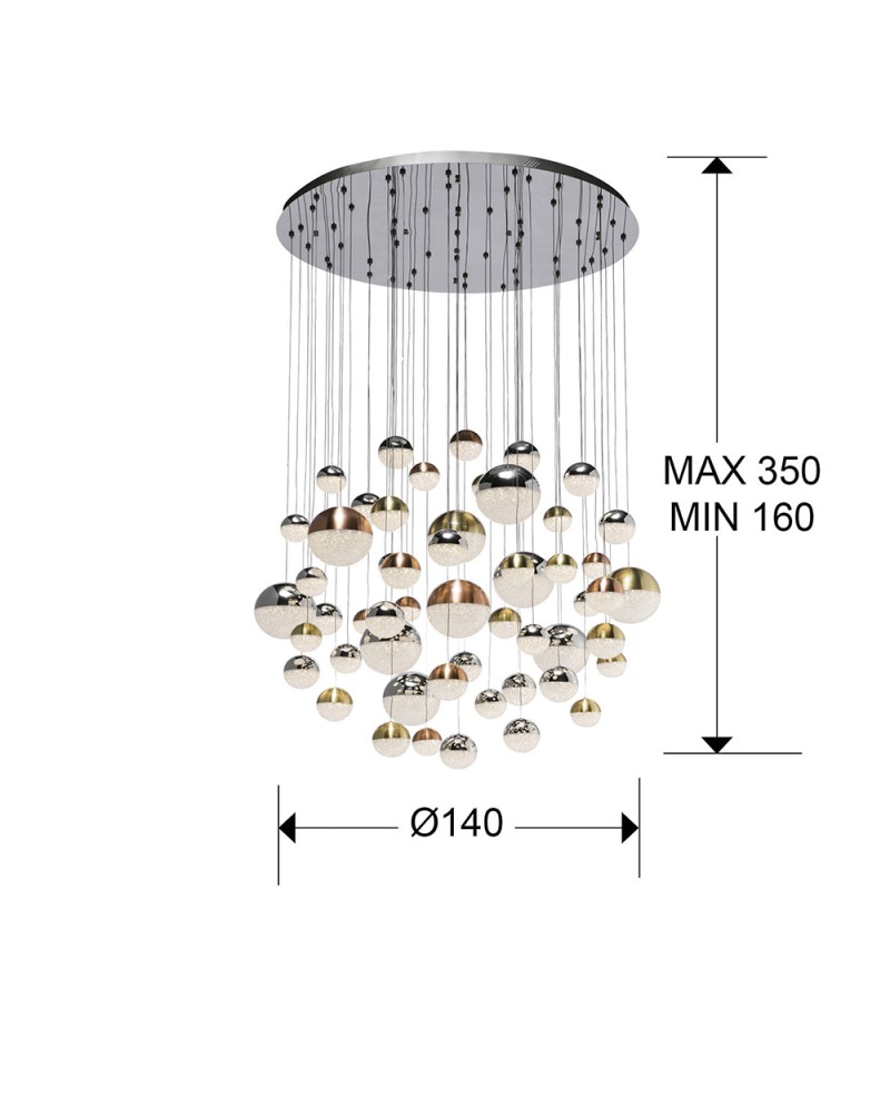 LAMP ·SPHERE· Ø140 55L DIMABLE