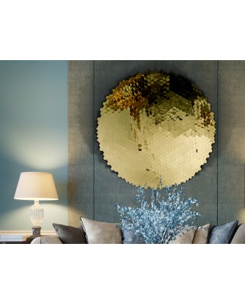 MATRIX- BAJORRELIEVE ACERO DORADO