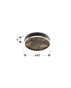 STONE- PLAFON LED CCT -NEGRO 40D