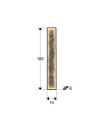 STONE-APLIQUE/PLAFON LED CCT -NEGRO L100