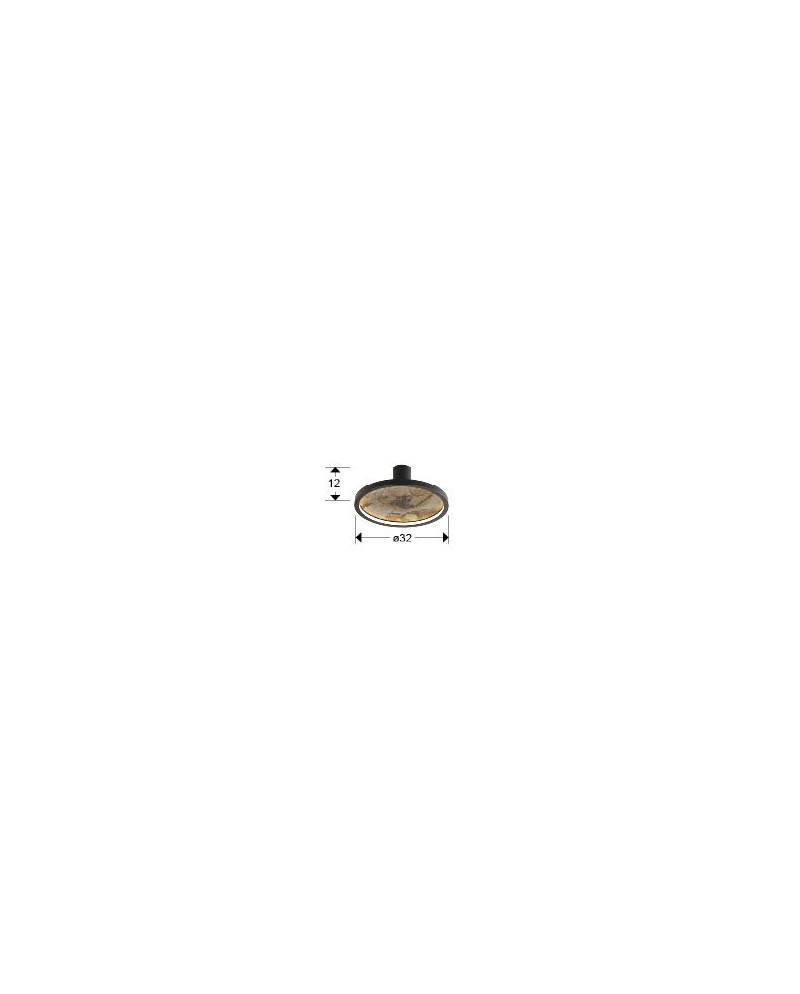 STONE - APLIQUE LED CCT-NEGRO D30