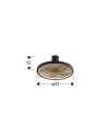 STONE - APLIQUE LED CCT-NEGRO D30