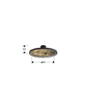 STONE - APLIQUE LED CCT- NEGRO D60