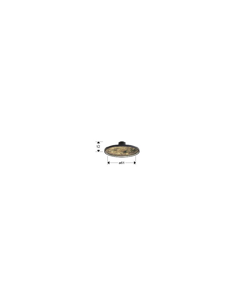 STONE - APLIQUE LED CCT- NEGRO D60
