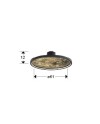 STONE - APLIQUE LED CCT- NEGRO D60