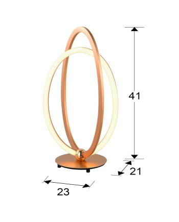 OCELLIS - SOBREMESA LED ORO ROSA