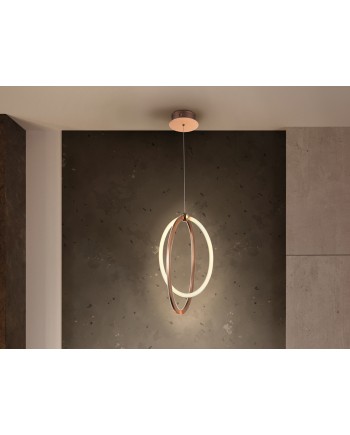 LAMPARA LED ·OCELLIS·22Ø ORO ROSA