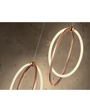 LAMPARA LED ·OCELLIS·22Ø ORO ROSA