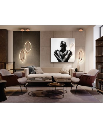 LAMPARA LED ·OCELLIS·22Ø ORO ROSA