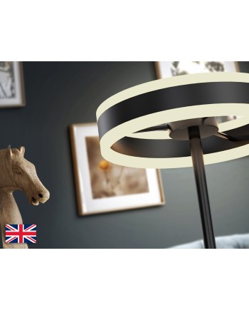 HELIA -SOBREMESA LED NEGRO MATE UK