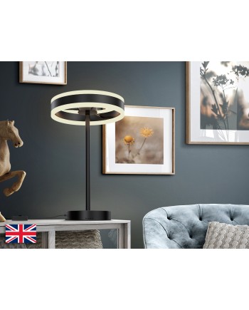 HELIA -SOBREMESA LED NEGRO MATE UK