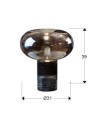 FUNGI - SOBREMESA 1L MARMOL NEGRO
