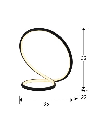 INFINITO - SOBREMESA NEGRO