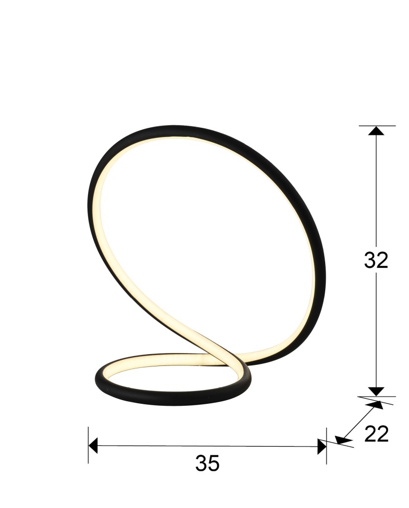 INFINITO - SOBREMESA NEGRO
