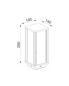 MERIBEL * SOBREMURO EXTERIOR IP54 1L*E27