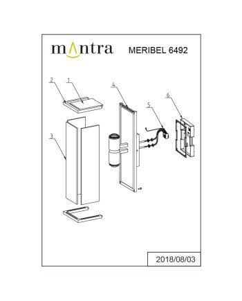 MERIBEL * APLIQUE EXTERIOR IP54  2L*E27
