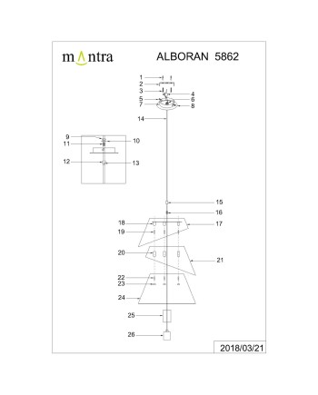 ***OFER/DES*** ALBORAN * LÁMPARA PEQUEÑA