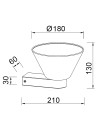 NEW YORK * APLIQUE LED 3000K 5W - SIMPLE