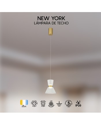 NEW YORK * COLGANTE LED 3000K  6W