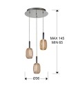 MICRON-LAMPARA 3L CROMO/ORO