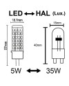 Bombilla Led G4 - Ic - 5W - 4000K - 470Lm