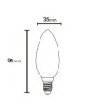 Bombilla Led - Bombilla E14 Vela Opal 4000K  4W