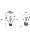 Bombilla Led Vintage Ambar  G95 - E27 – 6,5W - 2200K