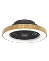 Tibet * Ventilador Madera/Negro 35W Plafon Led 70W Con Mando Y App