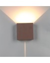 DAVOS * APLIQUE EXTERIOR LED* 2*10W 2700K DIMABLE CORTEN