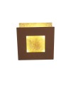 Dalia * Aplique Cuadrado 18W - Oro + Corten