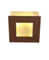 Dalia * Aplique Cuadrado 24W - Oro + Corten