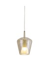 Elsa * Colgante Cristal Campana - E27 - Brone + Opal ( Sin Base)