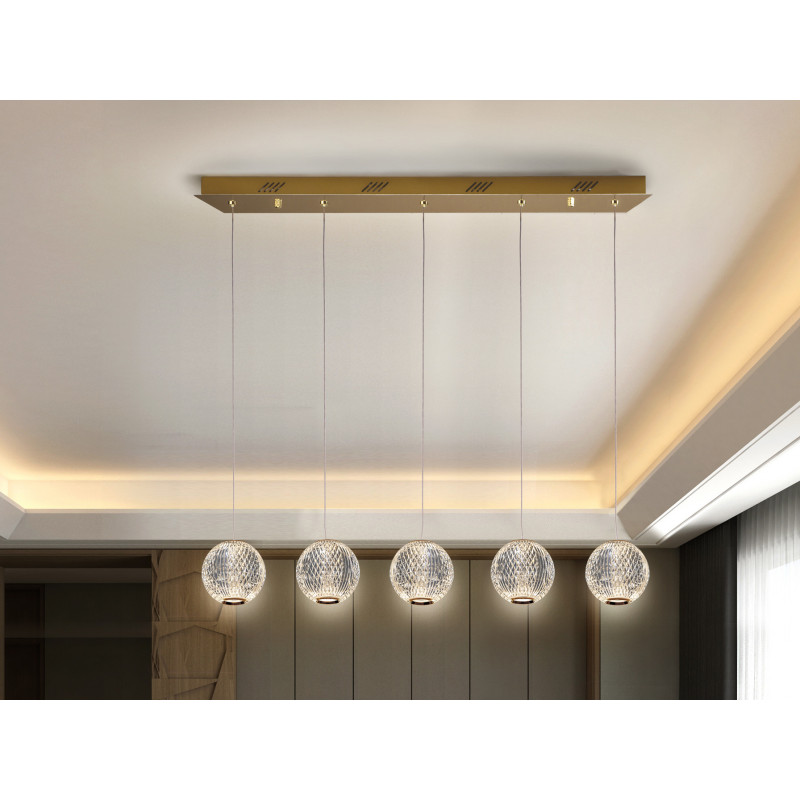 LAMPARA 5L LED·AUSTRAL· ORO