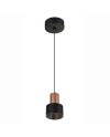 GRUISSAN * COLGANTE LED 5W 3000K NEGRO / ORO
