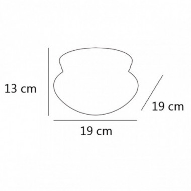 PLAFON BITTE CUERO 1 X 60W E-27