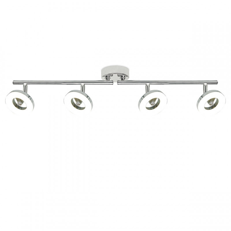 REGLETA 4L NATAL CROMO 4 X LED 5W 1600LM 3000K