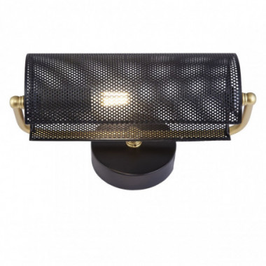 APLIQUE BUFETE NEGRO Y DORADO 1 X 40W E-14