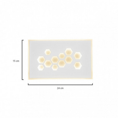 APLIQUE LED DEMBE BLANCO LED 20W 1900LM 3000K