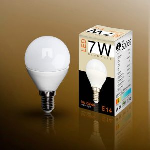 BOMB.LED DIMABLE 3000K 7W E14