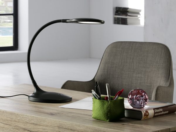 SOBREMESA LED ·SCOOP· NEGRO