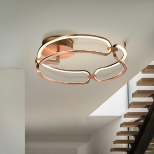 COLETTE-PLAFON LED Ø47 ORO ROSA DIM