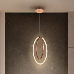 LAMPARA LED ·OCELLIS·22Ø ORO ROSA