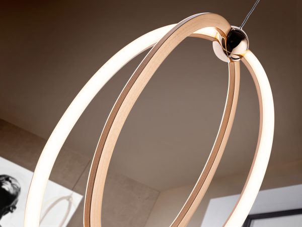 LAMPARA LED ·OCELLIS·22Ø ORO ROSA